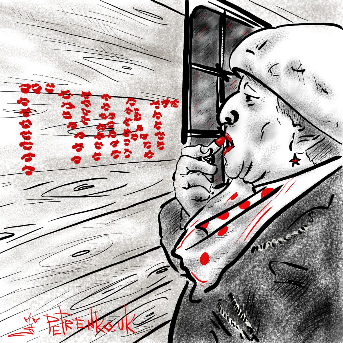 Появилась меткая карикатура на "ажиотаж" вокруг поезда из России в оккупированный Крым