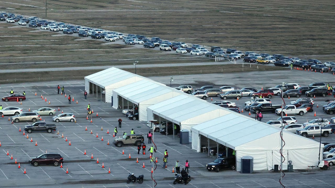 В США в мегаклинике в час делают тысячу прививок от Covid-19: зрелищное видео