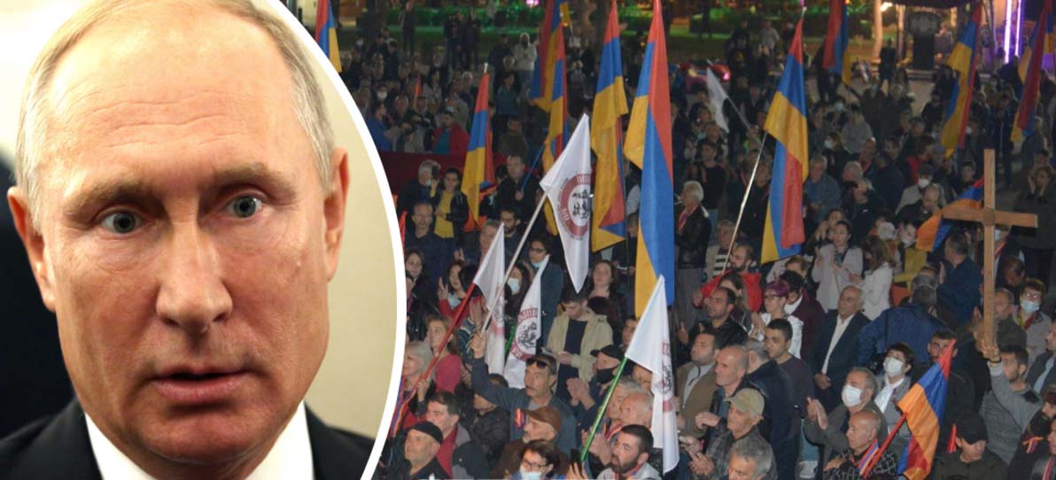 "Путин – ху*ло". В Армении тысячи людей исполнили украинский хит (видео)