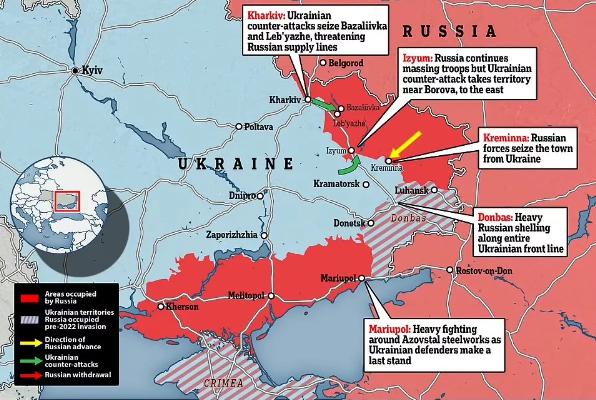 Под угрозой шесть украинских городов: в Британии назвали цели Путина после Донбасса