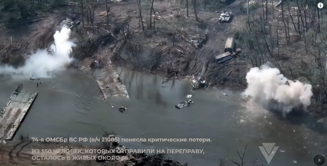 Понесли критические потери: Появилось видео новой неудачной попытки россиян переправиться через Северский Донец