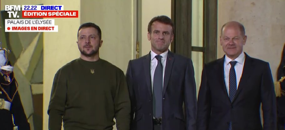 Зеленский - Макрону и Шольцу: Чем быстрее Украина получит оружие, тем быстрее закончится агрессия РФ