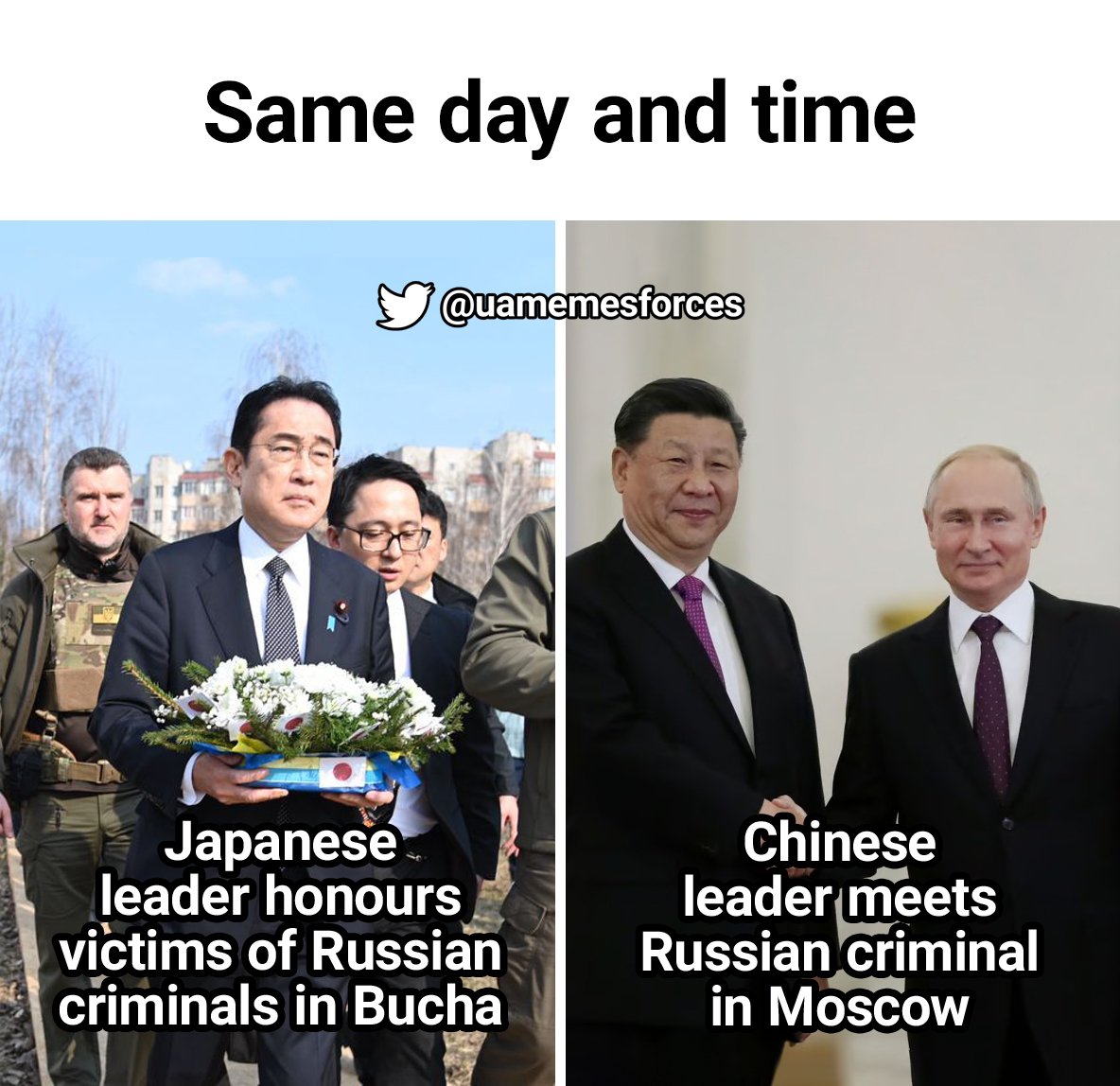 Китайский лидер в Москву, японский премьер — в Киев. Суток не прошло