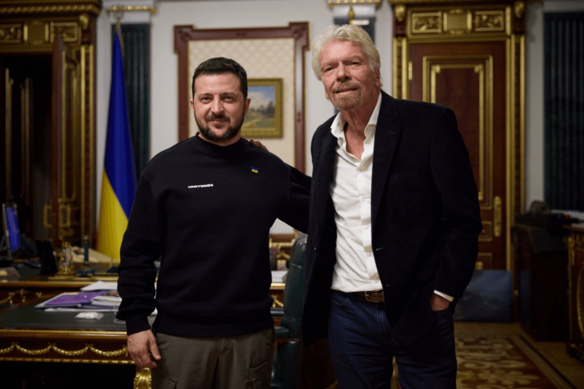 Зеленский встретился с британским миллиардером Брэнсоном