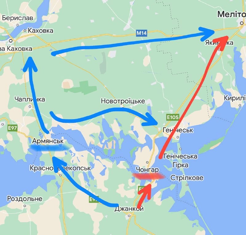 Если фестиваль прилетов продолжится, логистику рашистам придется перестраивать. И рано или поздно нужно будет сказать "привет" Крымскому мосту