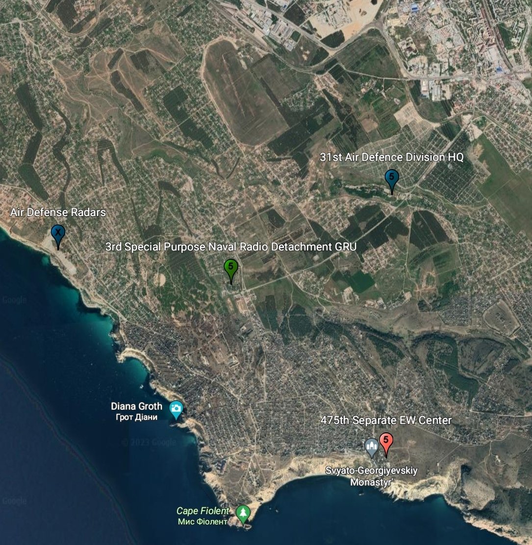 ⚡В Крыму произошел взрыв в районе мыса Фиолент. Там части радиоразведки и ПВО
