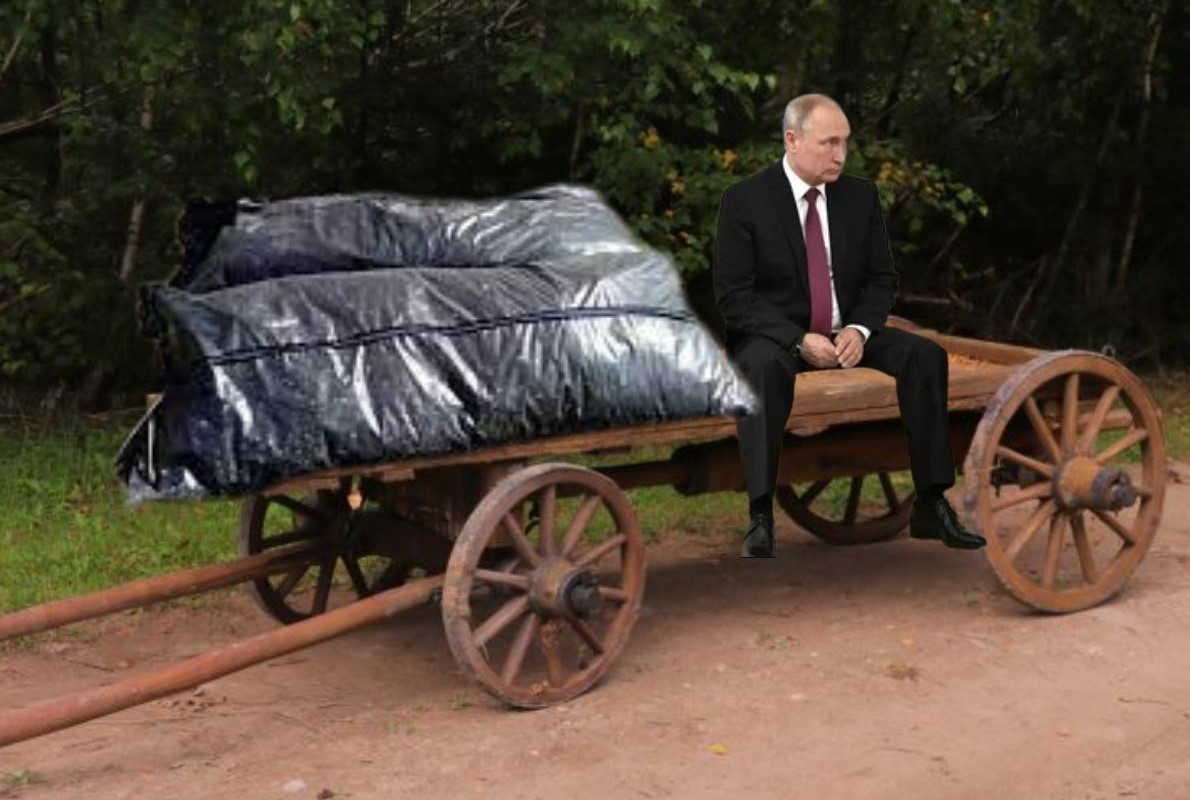 Телега с мертвецами (Видео)