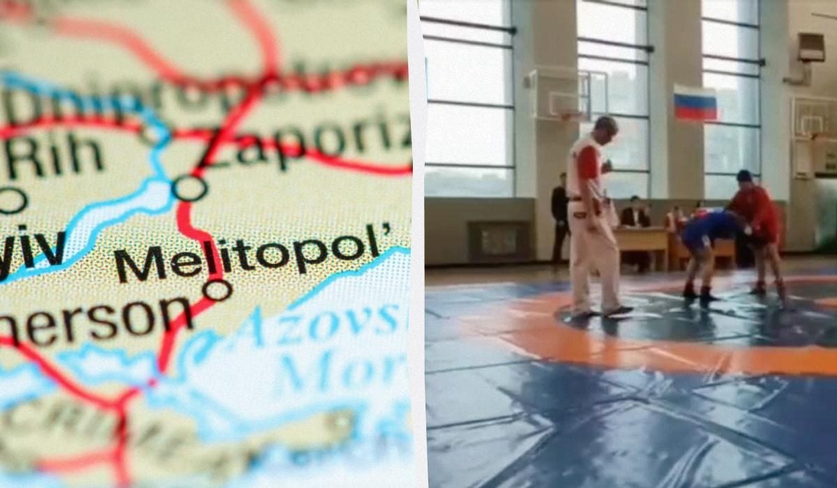 Показывали детям гранатомет. Оккупанты устроили взрыв в спорткомплексе Мелитополя, есть раненые (Видео)