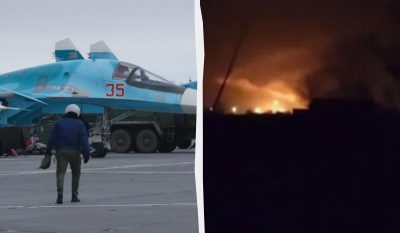 Генштаб подтвердил атаку ВСУ, СБУ и ГУР на аэродром Морозовск в Ростовской области РФ, есть попадание в склад с авиабомбами (Видео)