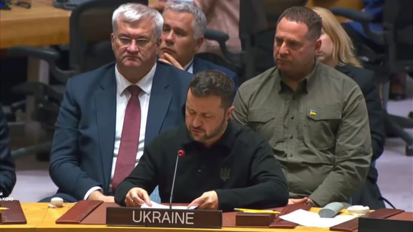 "Войну нужно не замораживать, а заканчивать": Зеленский выступил на заседании Совета Безопасности ООН. Видео