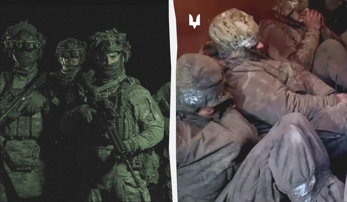 Воины ССО захватили в плен морских пехотинцев РФ в Курской области (Видео)