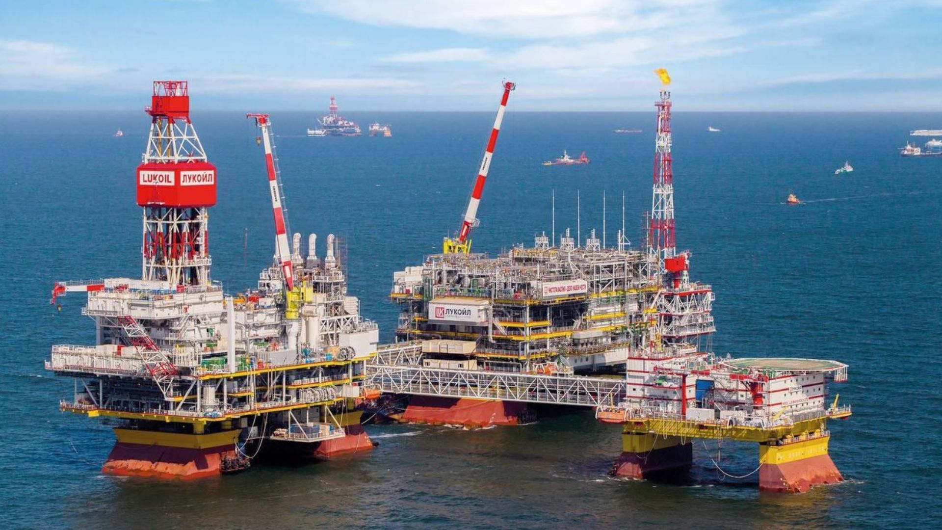 Украина впервые остановила работу российской нефтяной платформы в Каспийском море