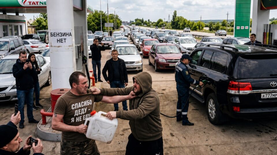 Воспитательный час на заправке: на россии учителей "мобилизовали" для успокоения водителей в очередях