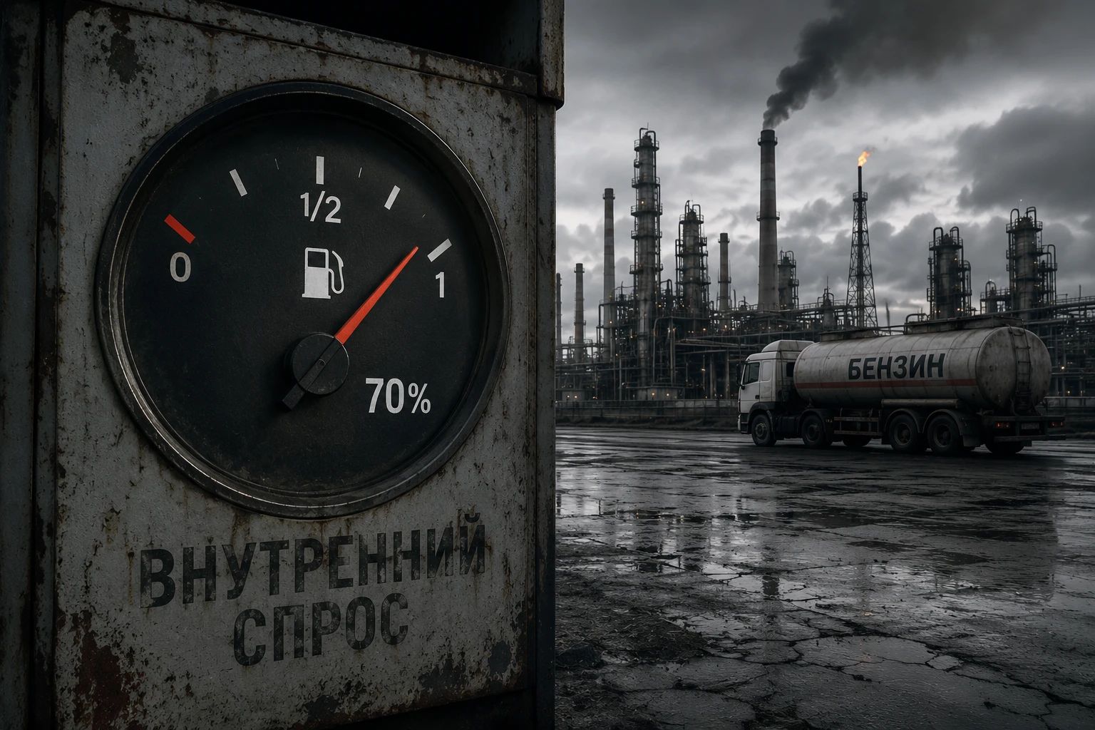 СМИ: Производство бензина в России сократилось до 70%